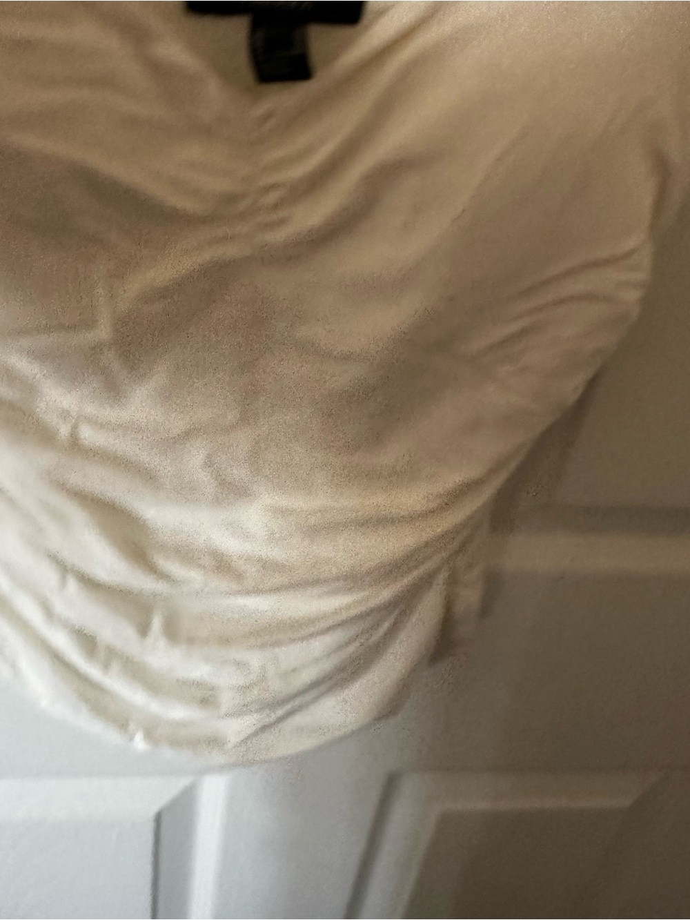 White Rouched Tank Top - Picture 5 of 7